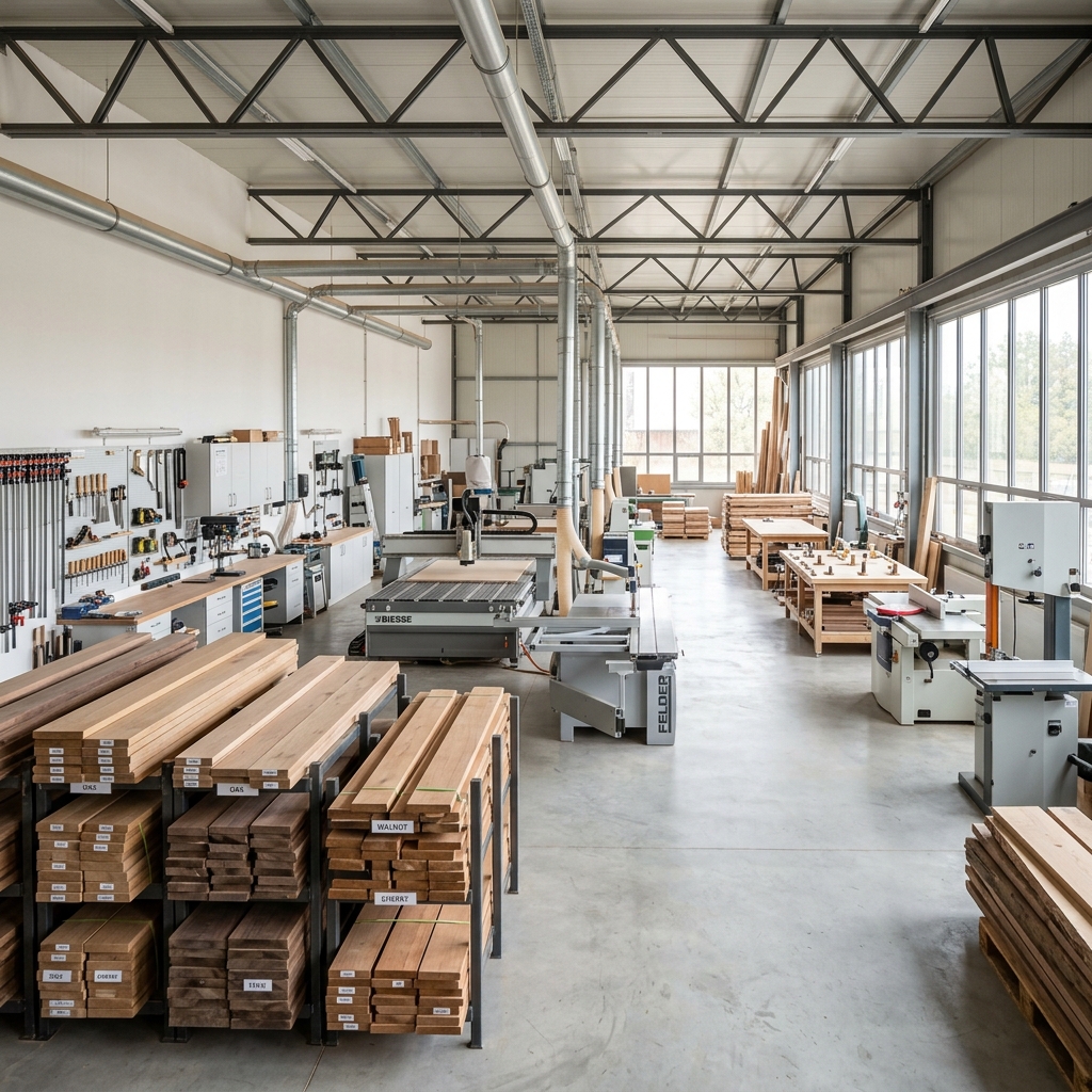 IDBS woodworking factory floor